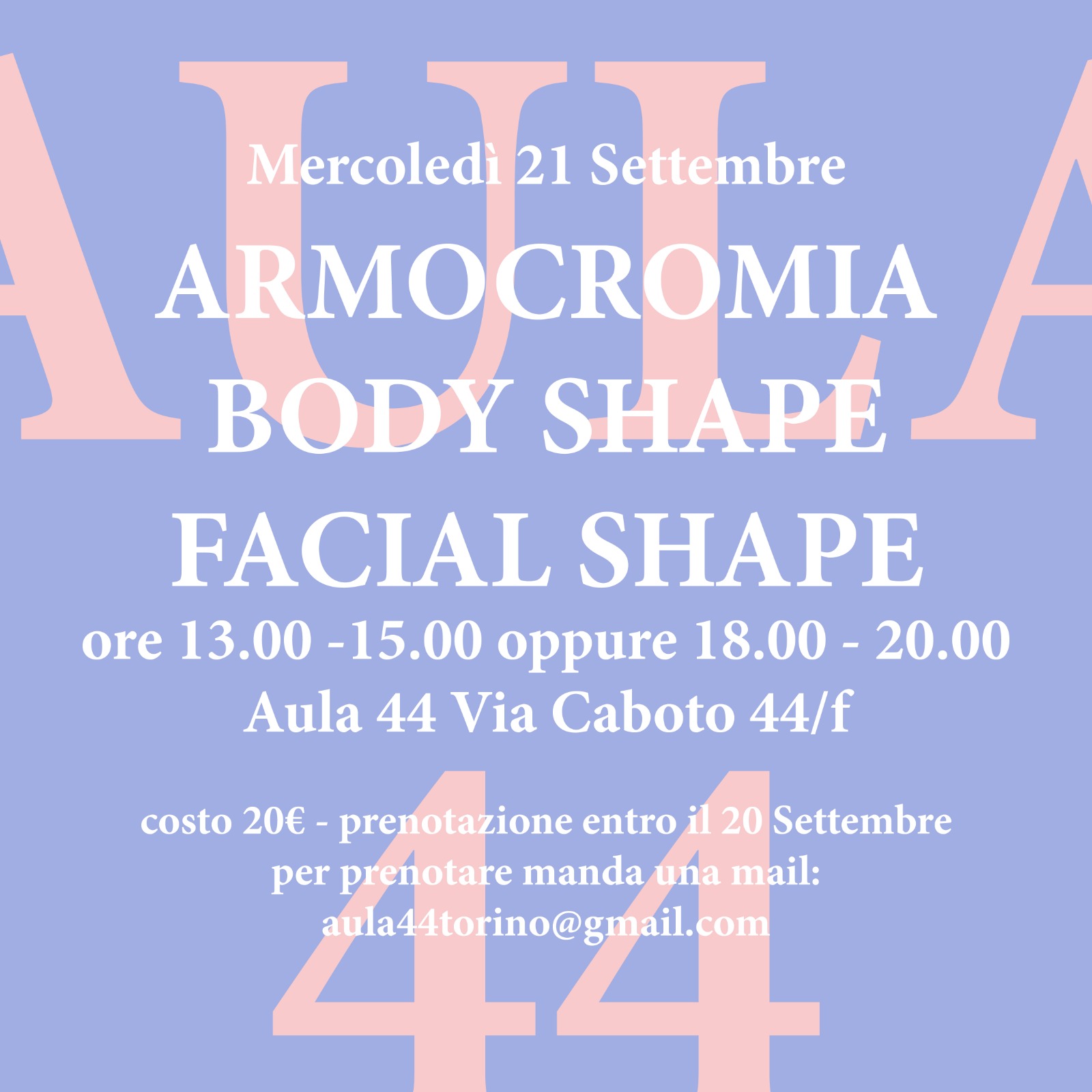 Corso di Armocromia - Secondo Appuntamento