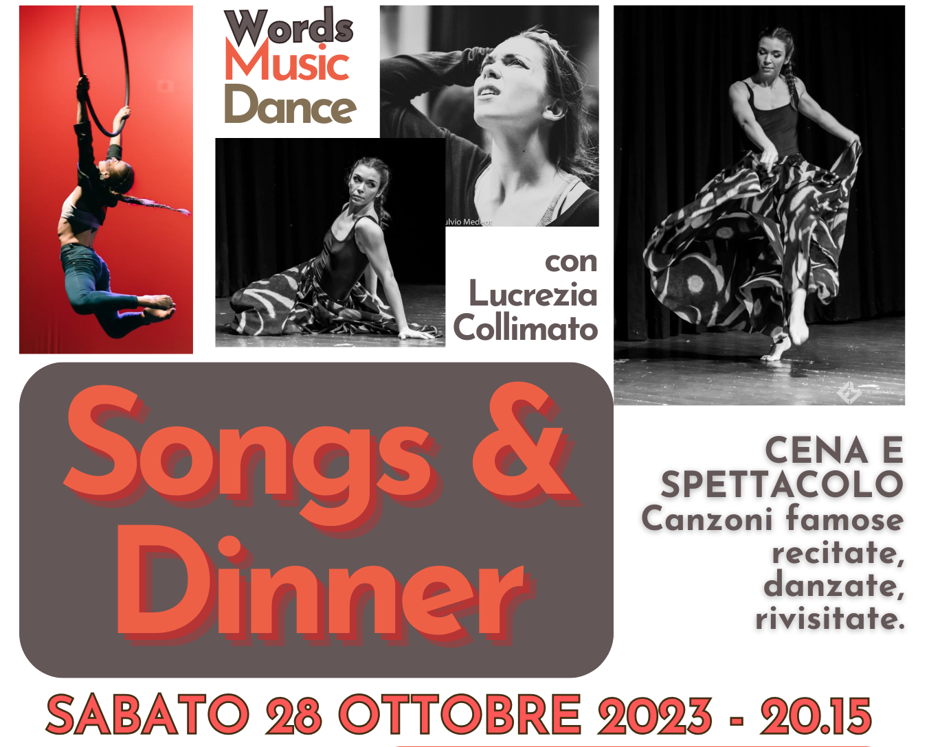 SONGS & DINNER - Canzoni famose recitate, danzate, rivisitate