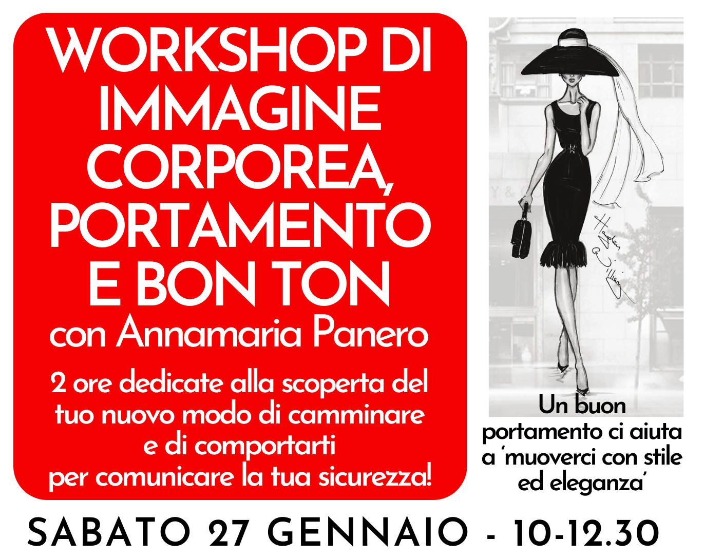 Workshop di IMMAGINE CORPOREA, PORTAMENTO E BON TON