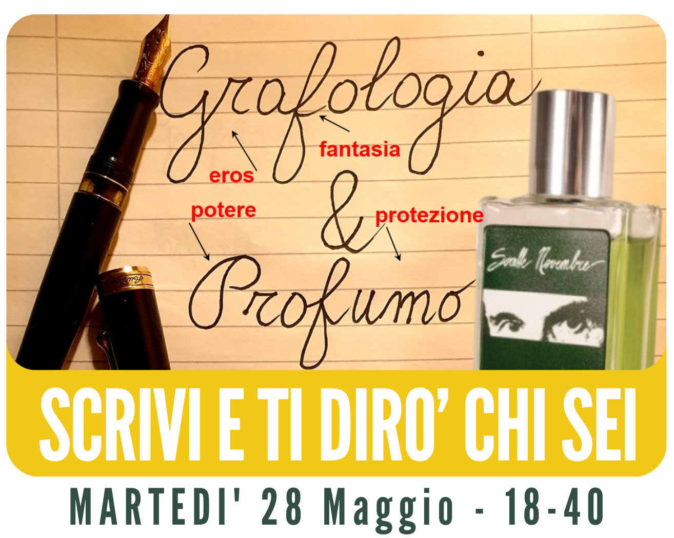 SCRIVI E TI DIRO' CHI SEI - GRAFOLOGIA E PROFUMO