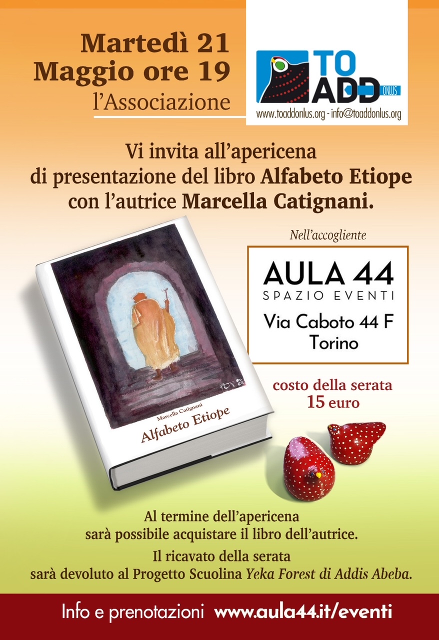 ALFABETO ETIOPE - Presentazione del libro con apericena