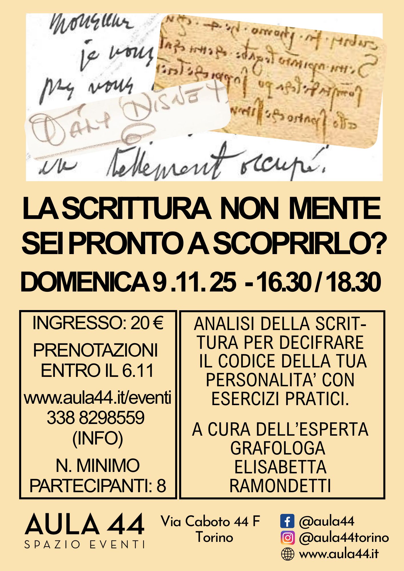 LA SCRITTURA NON MENTE: SEI PRONTO A SCOPRIRLO?